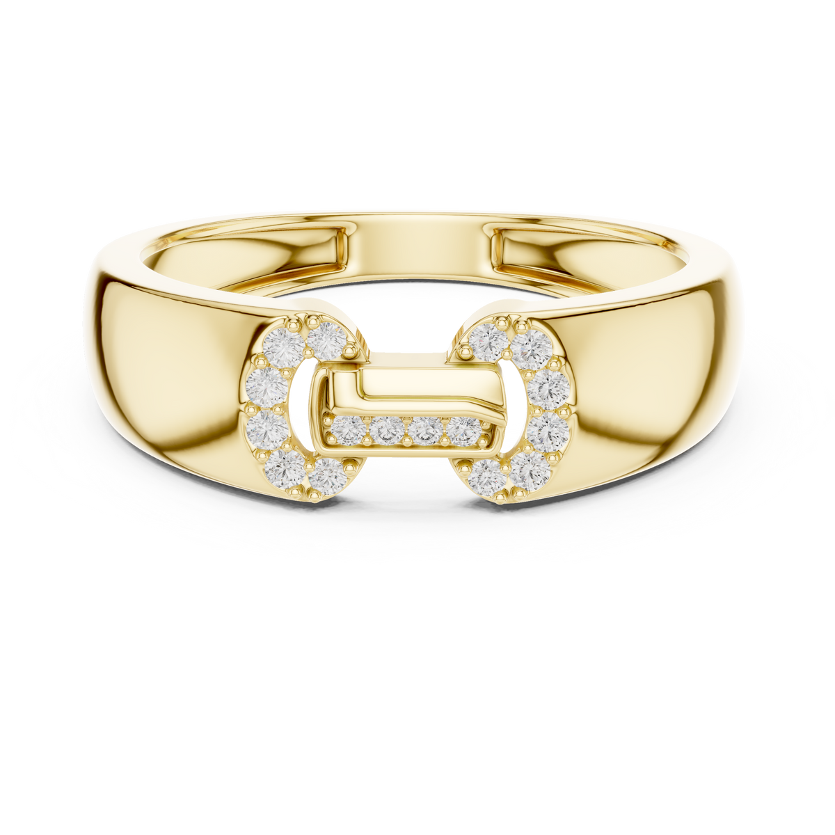 Bellamore Sculpted Pavé Lab Grown Diamond Band Ring
