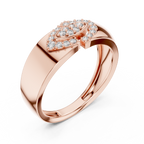 Olivienne Oval Pavé Lab Grown Diamond Band Ring