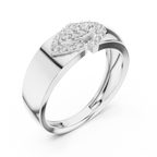 Olivienne Oval Pavé Lab Grown Diamond Band Ring