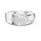 Olivienne Oval Pavé Lab Grown Diamond Band Ring