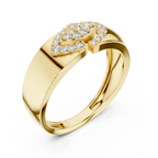 Olivienne Oval Pavé Lab Grown Diamond Band Ring