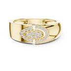 Olivienne Oval Pavé Lab Grown Diamond Band Ring
