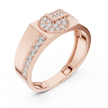 Cavellia Geometric Pavé Lab Grown Diamond Band Ring