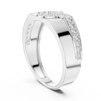 Cavellia Geometric Pavé Lab Grown Diamond Band Ring
