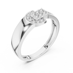 Halvera Men's Half Moon Strap Pavé Lab Grown Diamond Ring