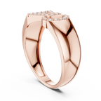 Cinctura Men's Buckle Design Pavé Lab Grown Diamond Ring