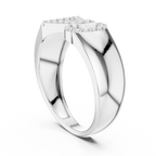 Cinctura Men's Buckle Design Pavé Lab Grown Diamond Ring