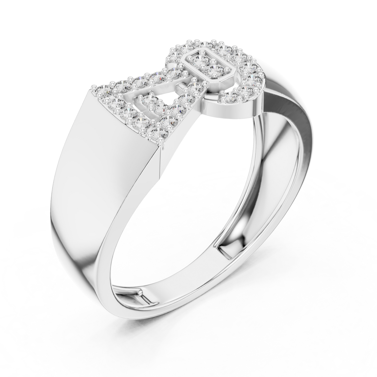 Cinctura Men's Buckle Design Pavé Lab Grown Diamond Ring