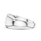 Cinctura Men's Buckle Design Pavé Lab Grown Diamond Ring