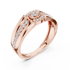 Nobilis Men's Oval Cluster Channel Pavé Lab Grown Diamond Band