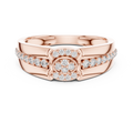 Nobilis Men's Oval Cluster Channel Pavé Lab Grown Diamond Band