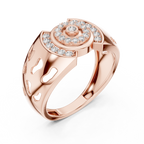 Solarix Men's Concentric Halo Lab Grown Diamond Statement Ring