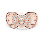 Solarix Men's Concentric Halo Lab Grown Diamond Statement Ring