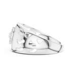 Solarix Men's Concentric Halo Lab Grown Diamond Statement Ring