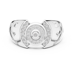 Solarix Men's Concentric Halo Lab Grown Diamond Statement Ring
