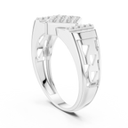 Valorix Men's Diamond Cluster Signet Lab Grown Diamond Ring