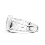 Valorix Men's Diamond Cluster Signet Lab Grown Diamond Ring