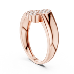 Marisol Lab Grown Diamond Triple Oval Pavé Cluster Ring