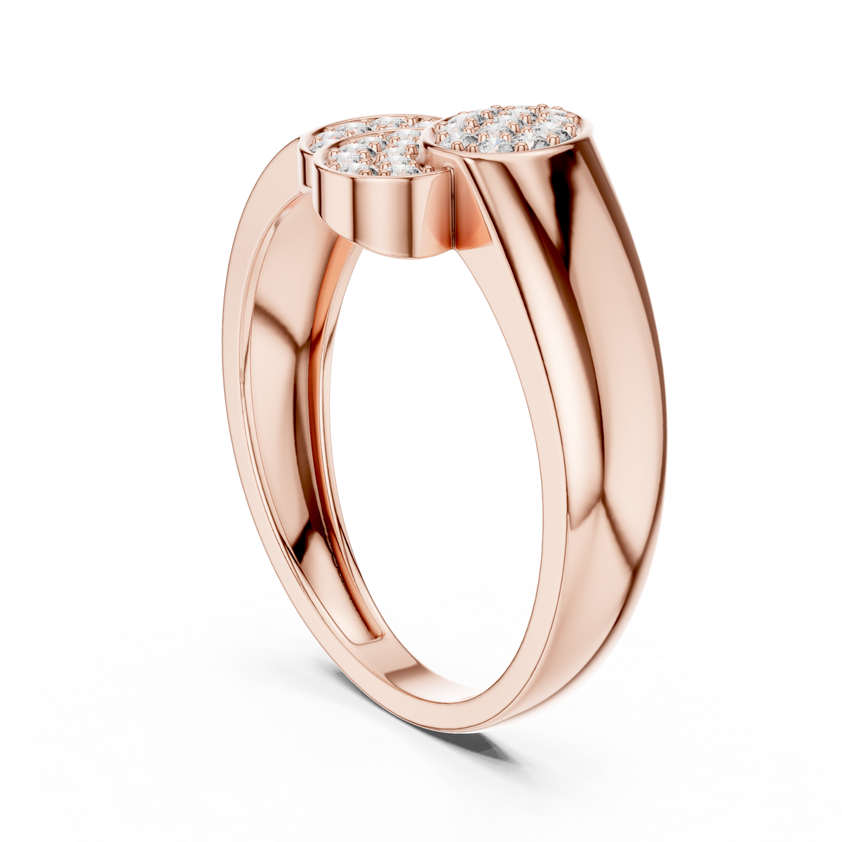 Marisol Lab Grown Diamond Triple Oval Pavé Cluster Ring
