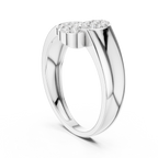 Marisol Lab Grown Diamond Triple Oval Pavé Cluster Ring