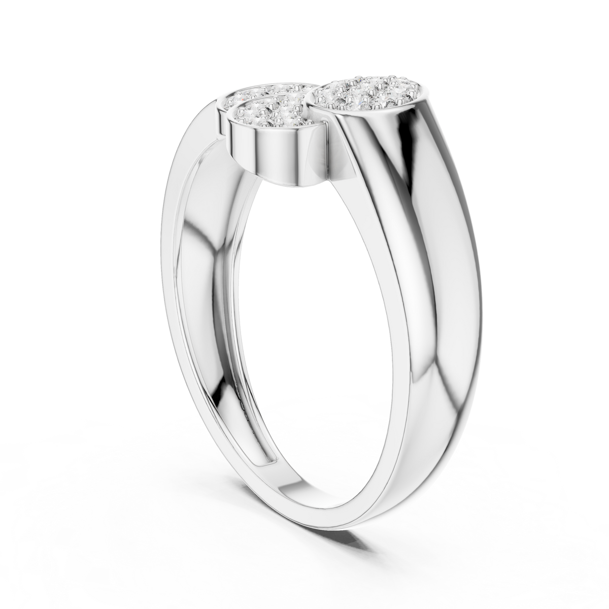 Marisol Lab Grown Diamond Triple Oval Pavé Cluster Ring