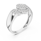 Marisol Lab Grown Diamond Triple Oval Pavé Cluster Ring