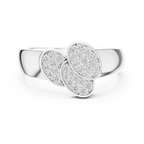 Marisol Lab Grown Diamond Triple Oval Pavé Cluster Ring