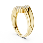 Marisol Lab Grown Diamond Triple Oval Pavé Cluster Ring