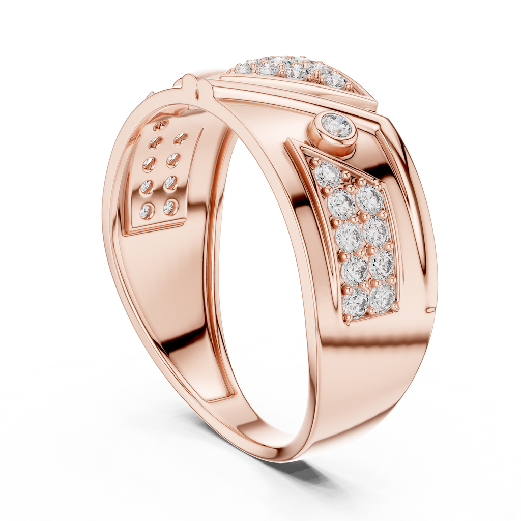 Triana Lab Grown Diamond Geometric Triangle Statement Band Ring