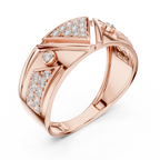 Triana Lab Grown Diamond Geometric Triangle Statement Band Ring
