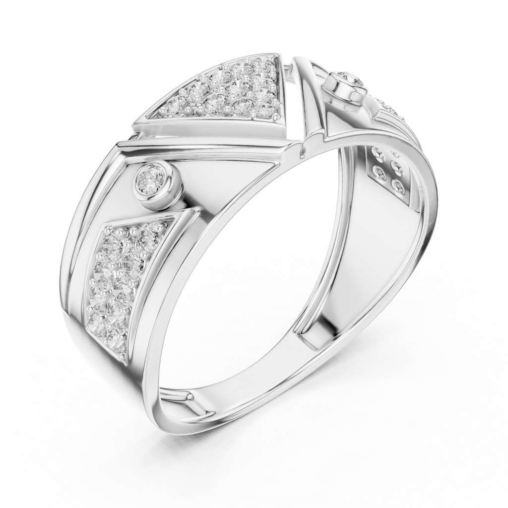 Triana Lab Grown Diamond Geometric Triangle Statement Band Ring