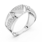 Triana Lab Grown Diamond Geometric Triangle Statement Band Ring
