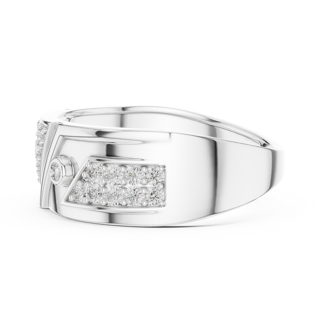Triana Lab Grown Diamond Geometric Triangle Statement Band Ring