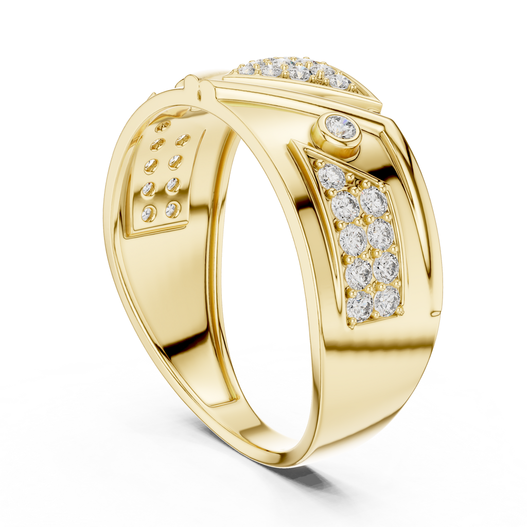 Triana Lab Grown Diamond Geometric Triangle Statement Band Ring