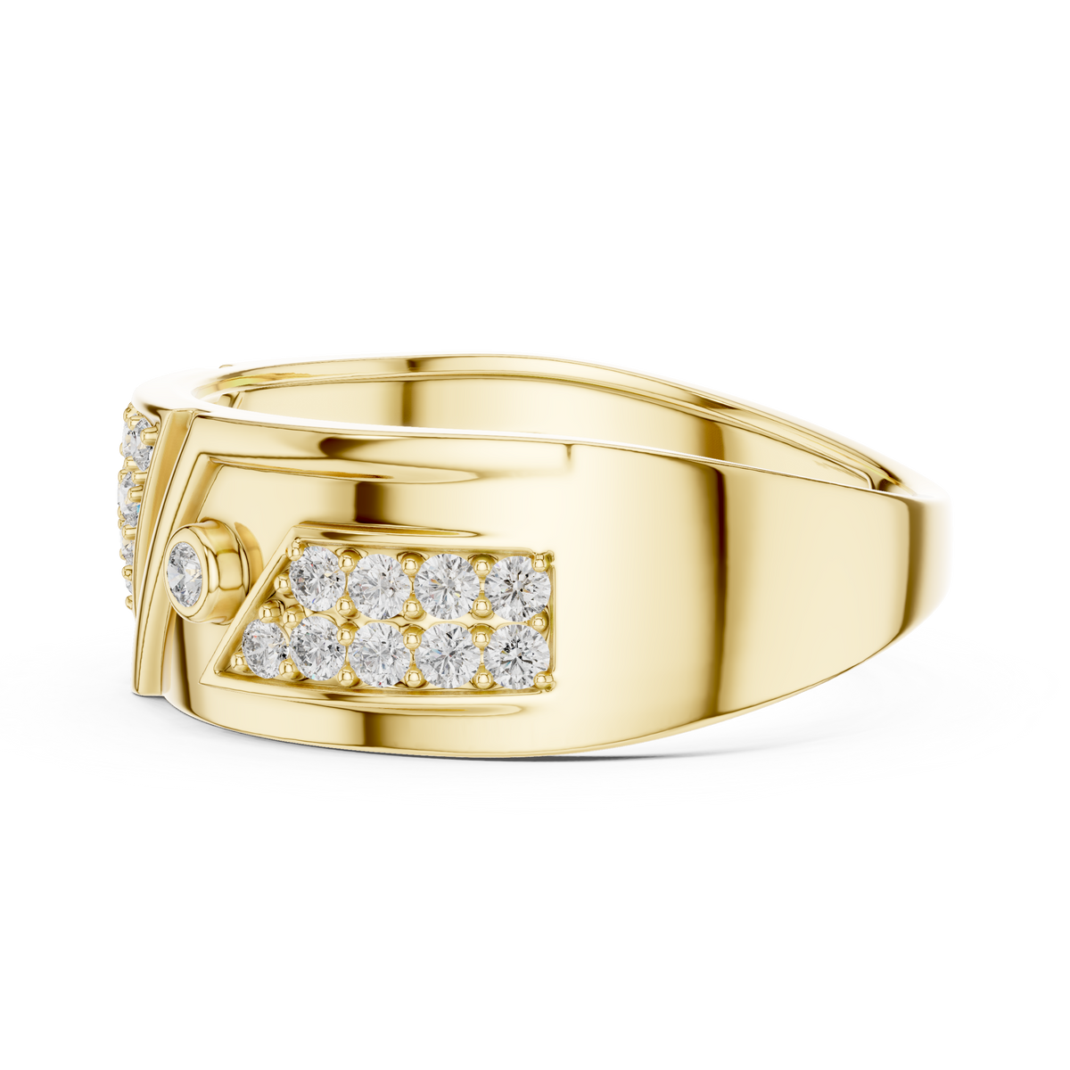 Triana Lab Grown Diamond Geometric Triangle Statement Band Ring