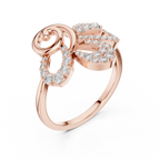 Papilio Lab Grown Diamond Butterfly Swirl Statement Ring with Pavé Wings