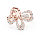 Papilio Lab Grown Diamond Butterfly Swirl Statement Ring with Pavé Wings