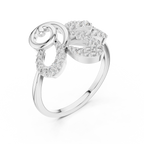 Papilio Lab Grown Diamond Butterfly Swirl Statement Ring with Pavé Wings