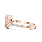 Eternity Lab Grown Diamond Infinity Knot Crossover Ring with Pavé Band