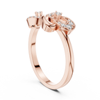 Entwinelle Crossover Ribbon Loop Pavé Lab Grown Diamond Ring