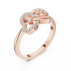 Entwinelle Crossover Ribbon Loop Pavé Lab Grown Diamond Ring