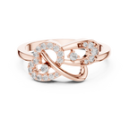 Entwinelle Crossover Ribbon Loop Pavé Lab Grown Diamond Ring