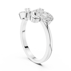 Entwinelle Crossover Ribbon Loop Pavé Lab Grown Diamond Ring