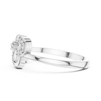 Entwinelle Crossover Ribbon Loop Pavé Lab Grown Diamond Ring