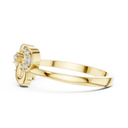 Entwinelle Crossover Ribbon Loop Pavé Lab Grown Diamond Ring