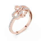 Knotelle Interlinked Pavé Loop Lab Grown Diamond Ring