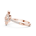 Knotelle Interlinked Pavé Loop Lab Grown Diamond Ring