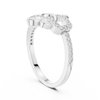 Knotelle Interlinked Pavé Loop Lab Grown Diamond Ring