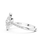 Knotelle Interlinked Pavé Loop Lab Grown Diamond Ring