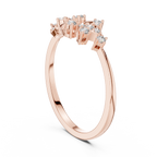 Twigelle Scattered Diamond Leaf Branch Lab Grown Diamond Ring